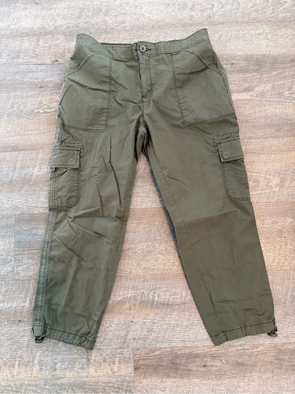 Social Standard By Sanctuary Olive Cargo Jogger Pants Size Large